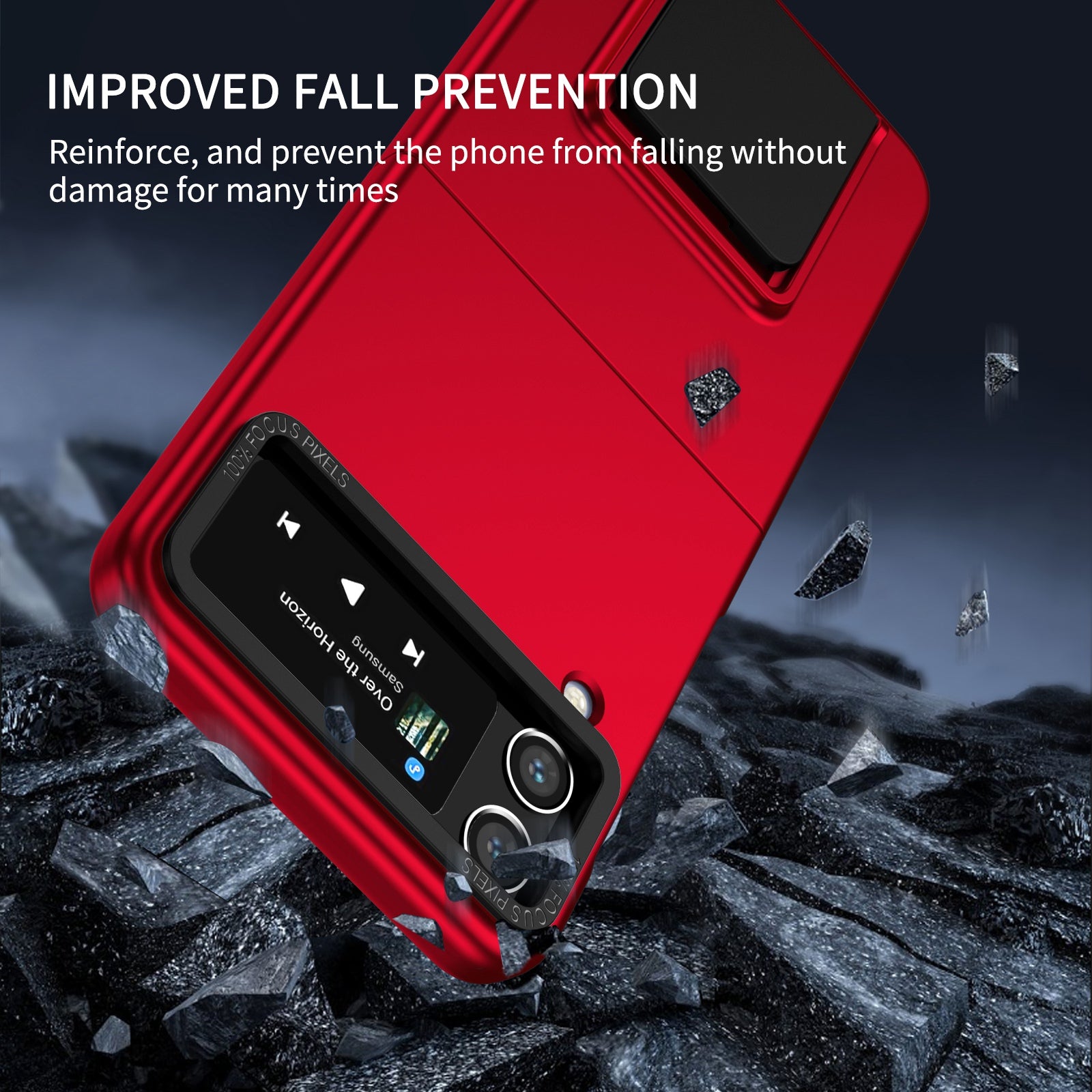 Flip Phone Case for Samsung Galaxy Z Flip4 5G Shockproof Case Hard PC Phone Cover with Kickstand Flip Phone Case for Samsung Galaxy Z Flip4 5G Shockproof Case Hard PC Phone Cover with Kickstand